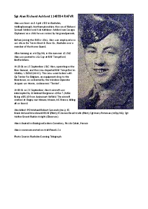 A preview of a PDF biography for Ashford, Alan Richard